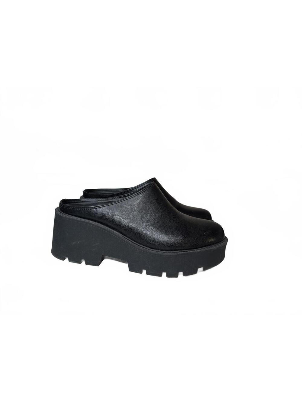 Dirty Laundry DL 1990 Chunky Retro Black Clogs Size 9.5